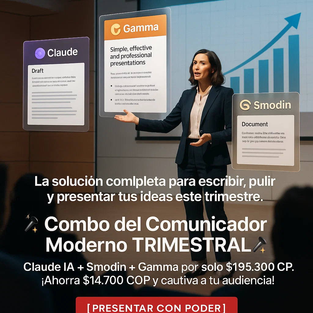 (3 Meses) Pack de Comunicaciones Corporativas Trimestral: Claude, Gemini y Smodin